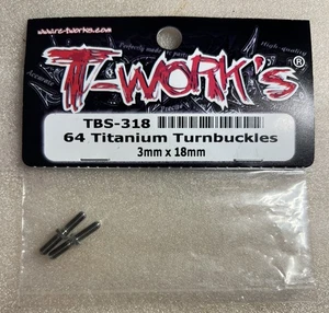 T-Work's TBS-318 64 Fibbie girevoli in titanio 3 mm x 18 mm - Foto 1 di 2