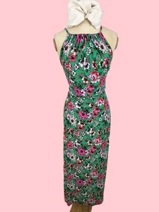Next Maxi Jersey Dress With Side Splits Summery Size 16 - Picture 1 of 9