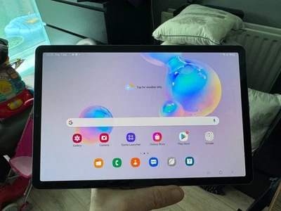 Samsung Tab S6 OLED Tablet Hairline C Display voll funktionsfähig 128GB SSD 6GB RAM - Bild 1 von 4