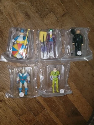 Lote/juego de figuras de acción ToyBiz de superhéroes de DC Comics 1989-1990 con accesorios Foto 1 de 4