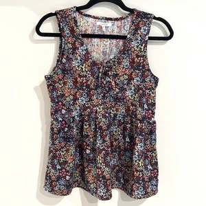 Top donna smanicato Maurices floreale colore vibrante rayon medio - Foto 1 di 7