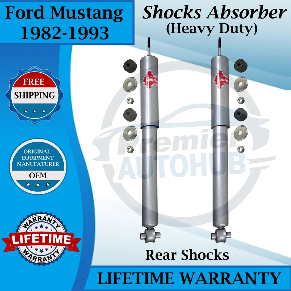 Amortiguadores traseros KYB OEM para Ford Mustang 1982-1993 resistente garantía de por vida Foto 1 de 4