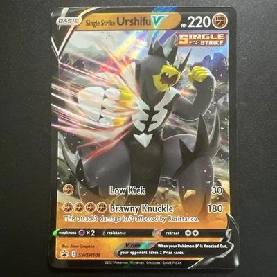 Single Strike Urshifu V SWSH106 Pokemon Card TCG Sword & Shield Promo Cards Holo - Image 1 of 2
