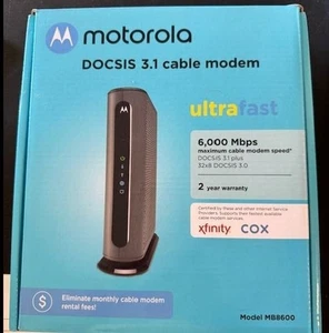 Motorola MB8600 DOCSIS 3.1 Gigabit Cable Modem - Afbeelding 1 van 2
