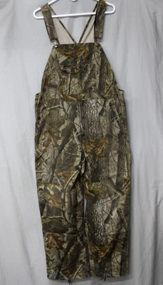 Outfitters Ridge Men's Realtree Camo Hunting Bib Overalls SZ L (42-44) 100% Cttn - Image 1 of 4