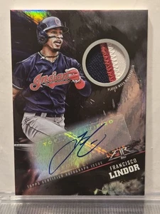 Parche autógrafo Topps Fire #FAP-FL Francisco Lindor 25/04 New York Mets 2019 - Imagen 1 de 2