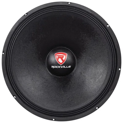 Rockville RVW1800P4 1800w 18" Raw DJ Subwoofer 4 Ohm Subwoofer 107OZ Imán Foto 1 de 4