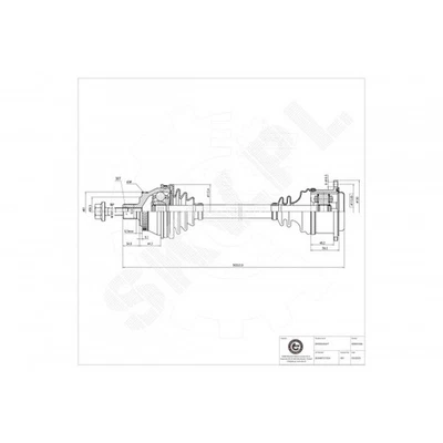 Für VW Passat Audi A4 3B0407272NX Antriebswelle Vorderachse Rechts - Bild 1 von 4