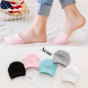 10 Pairs Women Non Slip High Heels Sandal Invisible Half Footie Cotton Socks - Picture 1 of 10