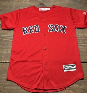 Boston Red Sox Sale #41 Jersey Youth M 10/12 Red Button Up Majestic Cool Base - Picture 1 of 12