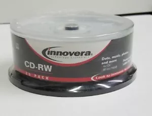 Nuovo Innovera CD-RW 25 PK. 4X - 12X 80 min/700MB - Foto 1 di 2