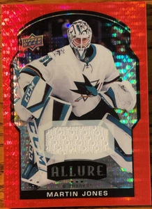 2020-21 Upper Deck Allure Jerseys Red Rainbow Martin Jones #31 San Jose Sharks - Picture 1 of 2