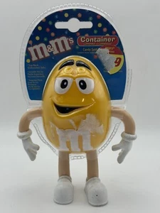 Yellow M&Ms plastic character NEW smooth & cool 2003 candy chocolate container - Picture 1 of 4