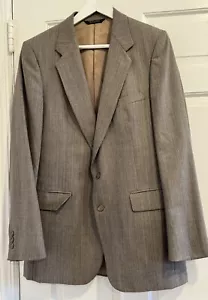 Vintage 1980โs Pierre Balmain Blazer Jacket Men Wool Sz L ๐ Check Measure - Picture 1 of 15