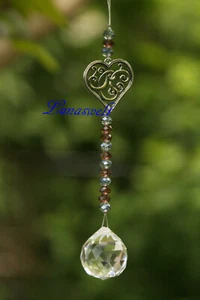 Feng Shui Dekoration Herz und Kristallkugel -- 16 cm - Bild 1 von 3