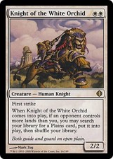 KNIGHT OF THE WHITE ORCHID ~mtg NM Shards Of Alara Rare x1
