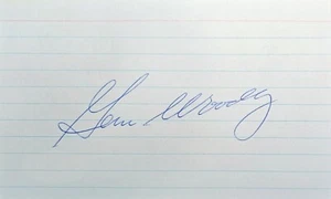 Gene Woodling New York Yankees 1949-1954 Signed 3x5 Index card JSA COA AQ52857 - Picture 1 of 3