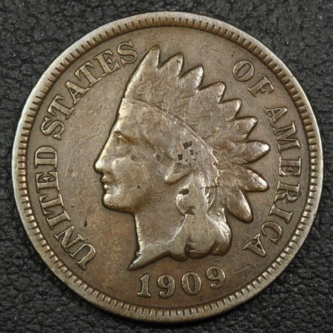 1909 S Indian Head Copper Cent - Nicks Cover
