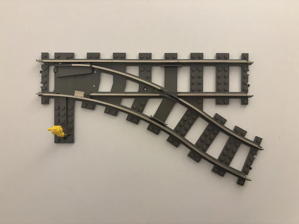 LEGO Train Track 9V Punto de Interruptor Derecho (2859) - Gris Oscuro Foto 1 de 1