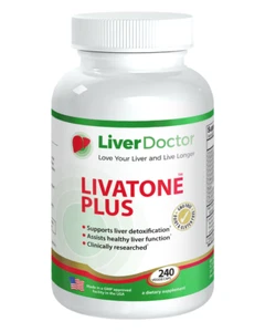 LiverDoctor Dr Sandra Cabot LivaTone Plus 240 Capsules 4 months UK Distributor - Picture 1 of 4
