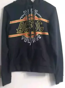 Doe (2006) AC/DC High Voltage Unisex Hooded Full Zip Up Sweatshirt Black Size M - Picture 1 of 6