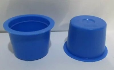 ESSENTRA Lot of 100 Blue Round Plastic Tapered Hole Plug Caps 0.675 - 0.754 in 022A