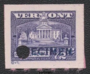 VT C11S blue SPECIMEN ovpt., security punch, VF - Picture 1 of 1