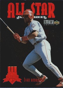 1997 (RANGERS) Collector's Choice All-Star Connection #8 Ivan Rodriguez