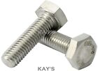 M4,M5,M6,M8 HEXAGON HEAD FULLY THREADED SET SCREWS A2 STAINLESS STEEL BOLTS