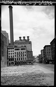 1936 Water St & Maiden Ln Sabrosa Coffee Manhattan NYC altes Foto Negativ B20 - Bild 1 von 1