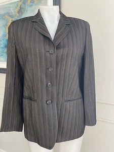 Rene Lezard Woman's Jacket Work Office Elegant Brown Sz 38 ~ Made in GERMANY ~ - Picture 1 of 10