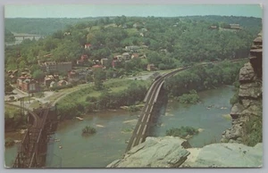 Harpers Ferry 3 Staaten treffen Vintage Postkarte WV MD VA | West Virginia Landschaft - Bild 1 von 2