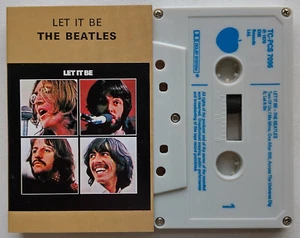THE BEATLES - LET IT BE (APPLE TC-PCS 7096) EARLY 1980s UK CASSETTE TAPE REISSUE - Picture 1 of 3