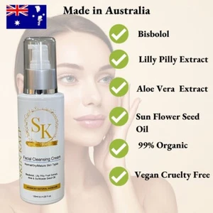 Organic Facial Cleansing Cream for Normal Dry Mature Skin Type Advance Formula - Picture 1 of 3