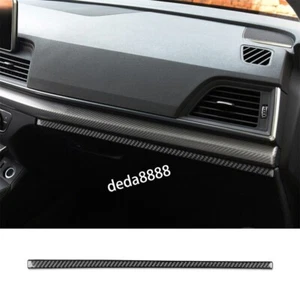 Carbon Fiber Co-pilot Dashboard Panel Trim For Audi Q5 Q5L 2018+ Car Accessories - Picture 1 of 10