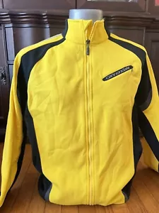 Cannondale Cycling Jacket Yellow Dropcut Stretch Knit full zip sz M - Picture 1 of 7