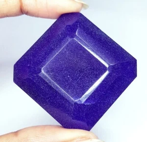Loose Gemstones 228.52 Ct Natural Blue Sapphire Certified Huge Size Square Gem - Picture 1 of 10