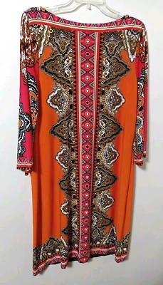 Vestido vaquero beige by ECI para mujer talla 12 azteca hasta la rodilla Foto 1 de 4