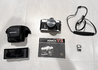 CÁMARA KONICA AUTOREFLEX T3, LENTE HEXANON 52MM F1.4, FILTRO, ESTUCHE - BONITA Foto 1 de 4