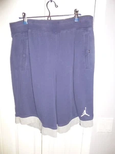 Vintage Early 90's Air Jordan Men's Fleece Shorts w/3 Pockets RN56323 Navy 3XL - Picture 1 of 11