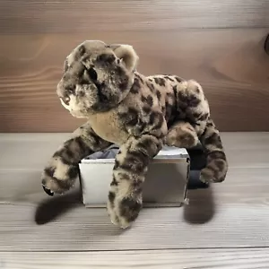 Rare Aurora Jaguar Esmee Plush Stuffed Animal 16" Cheetah Leopard Brown Spots - Picture 1 of 11
