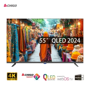 Chigo 55 inch Frameless Smart 4k UHD QLED TV LA55AM 2024 - Picture 1 of 13