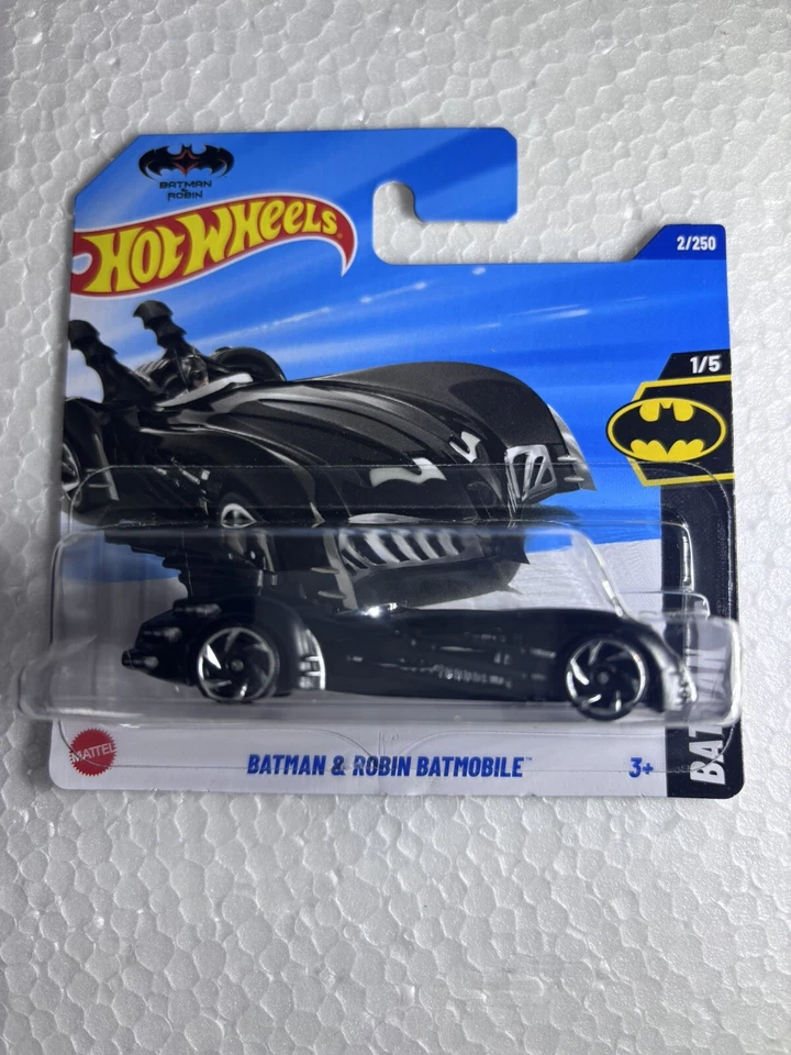 HOT WHEELS BATMAN e ROBIN BATMOBILE  NEW mattel 3+ scala 1:64 - Immagine 1 di 1
