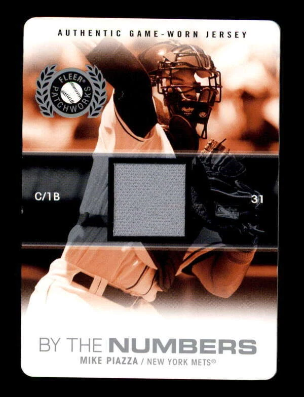 MIKE PIAZZA 2005 FLEER PATCHWORKS BY THE NUMBERS GAME USED JERSEY #/199 BF2512 - Image 1 of 1