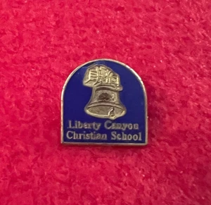 Vintage Liberty Canyon Christian School Lapel Pin Pinback Or Button - Picture 1 of 4
