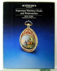 Sothebys Important Watches, Clocks & Wristwatches 1984 - Imagen 1 de 2