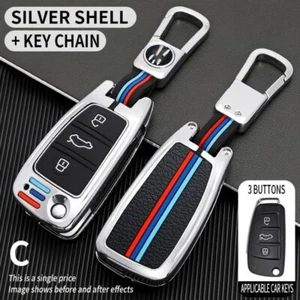 Car Key Case Cover Key Bag for 2003-2015 Audi A1 A3 A4 A5 A6 A7 A8 Q3 Q5 Q7 R8 - Picture 1 of 14
