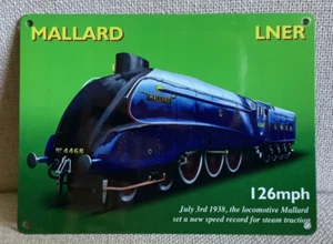 Mallard Train - Vintage Style Metal Wall Hanging Sign - Picture 1 of 2