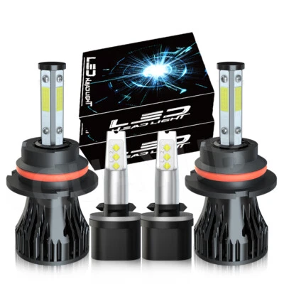 Faros LED de 4 lados + bombillas antiniebla para Ford E-350 Super Duty 1999 2000-2007 Foto 1 de 4