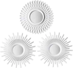 BONNYCO Espejos de Pared Blancos Decorativos Círculo Decoración Minimalista Pack de 3 Nuevos - Imagen 1 de 7